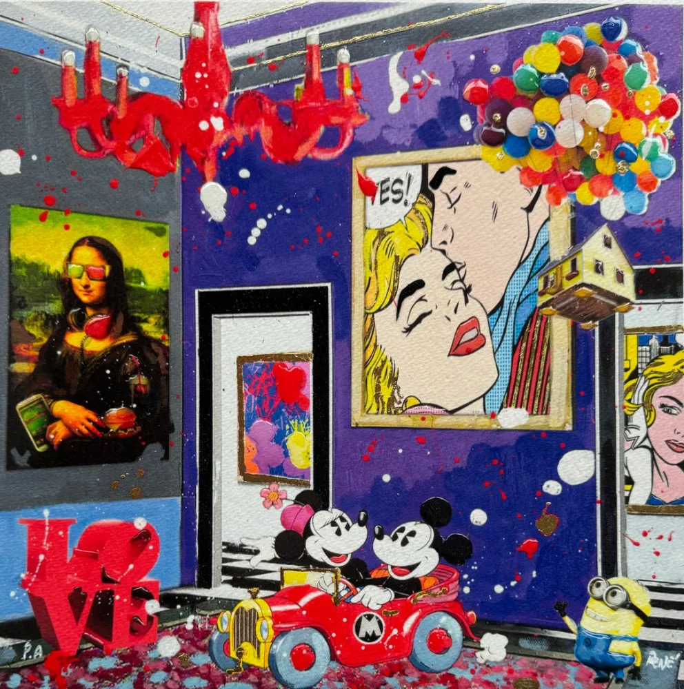 Screenprint Renè - Let's fly together