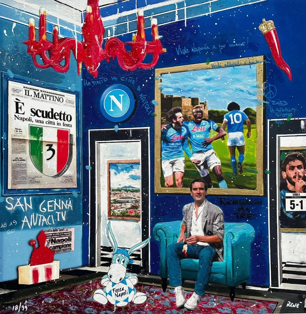 Screenprint Renè - Ricomincio da 3