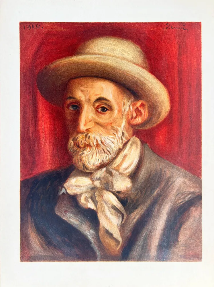 Lithograph Renoir - Autoportrait