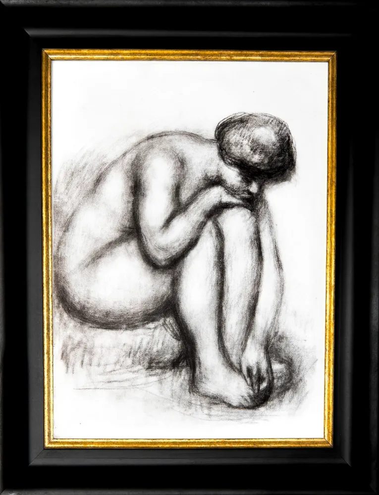 Lithograph Renoir - Baigneuse se séchant