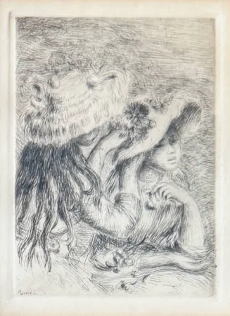 Lithograph Renoir - Le Chapeau Épinglé