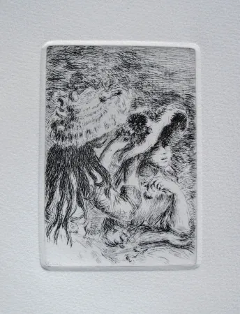 Etching Renoir - Le chapeau épinglé