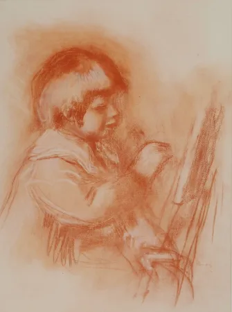 Lithograph Renoir - Le jeune artiste