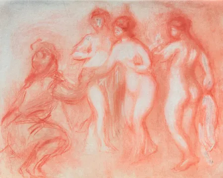 Lithograph Renoir - The Judgement of Paris