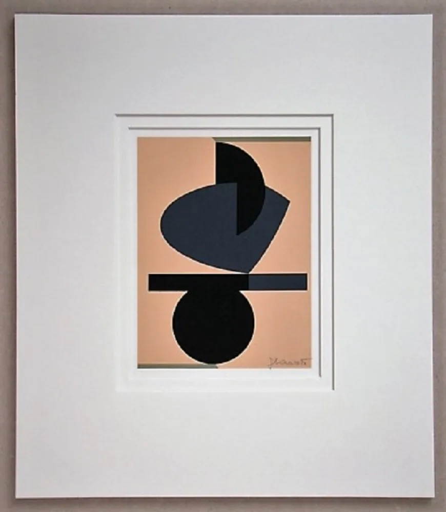 Screenprint Rets - Composition Abstait 