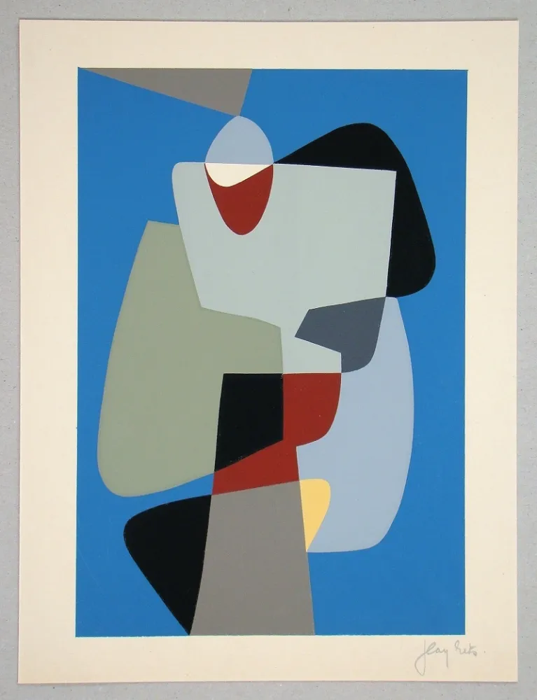 Screenprint Rets - Composition pour Art Abstrait 