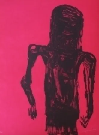 Lithograph Reyes - Christ