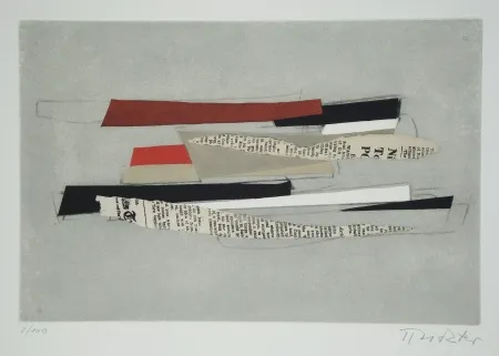 Etching And Aquatint Richter - Sur une jambe