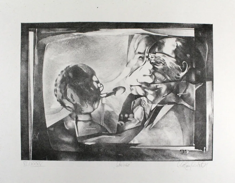 Lithograph Rickert - Interview