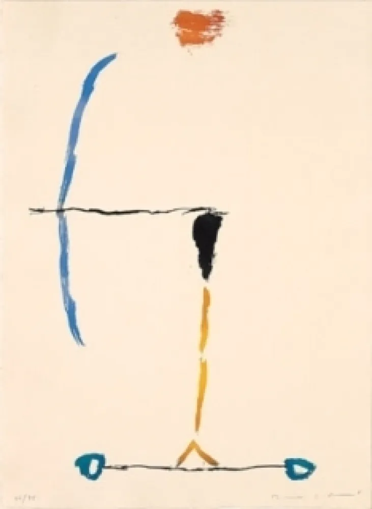 Etching Riera I Aragó - Avió arc blau 