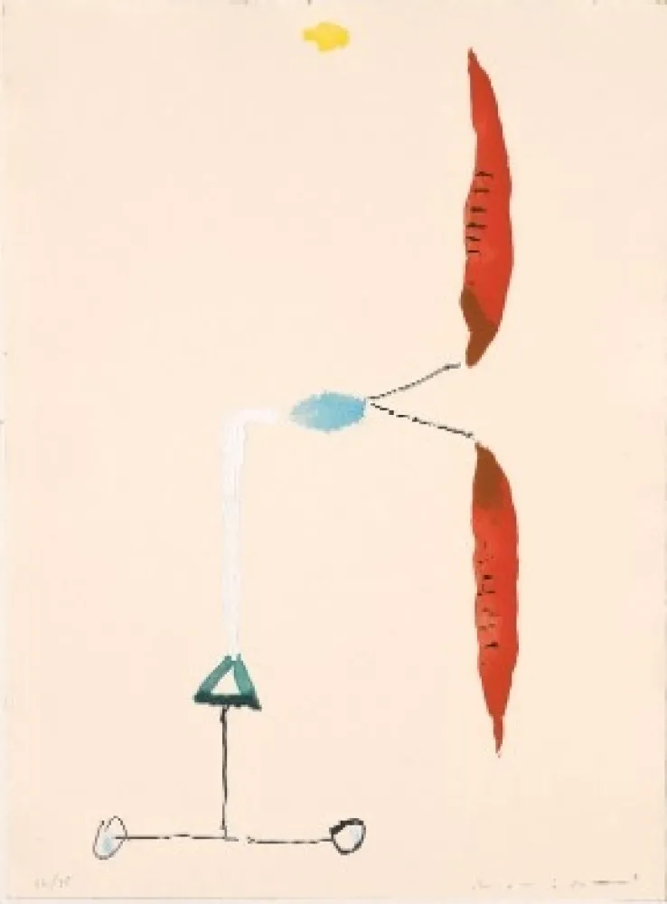 Etching Riera I Aragó - Avió hèlix vermella 