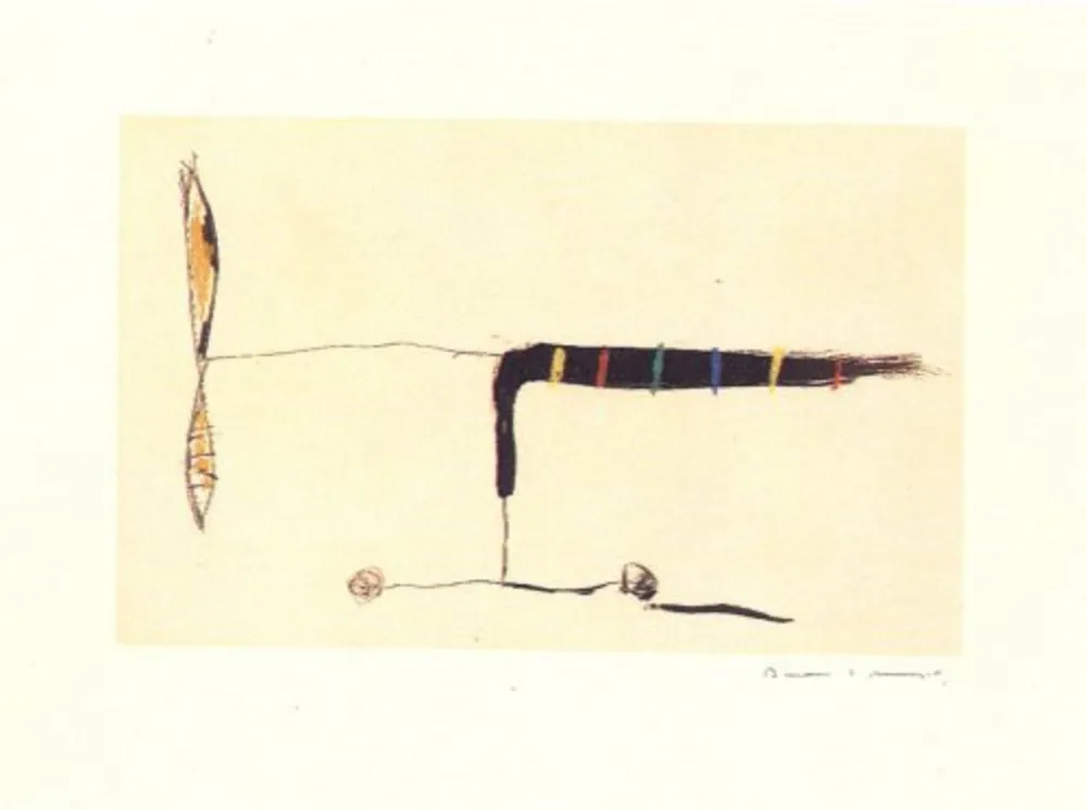 Etching Riera I Aragó - Avió mig-1