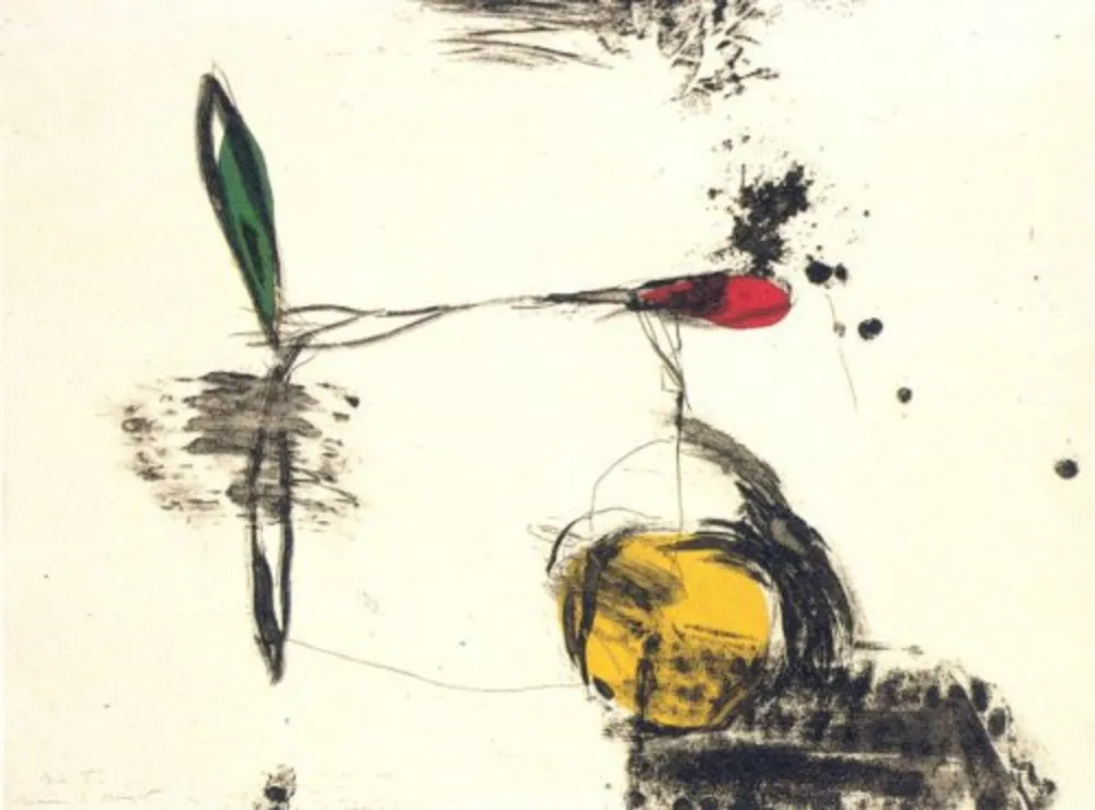 Etching Riera I Aragó - Avió roda groga