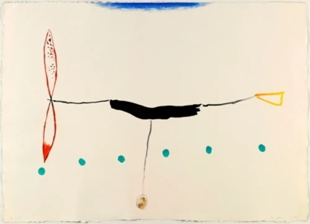 Etching Riera I Aragó - Avión alargado cola amarilla 