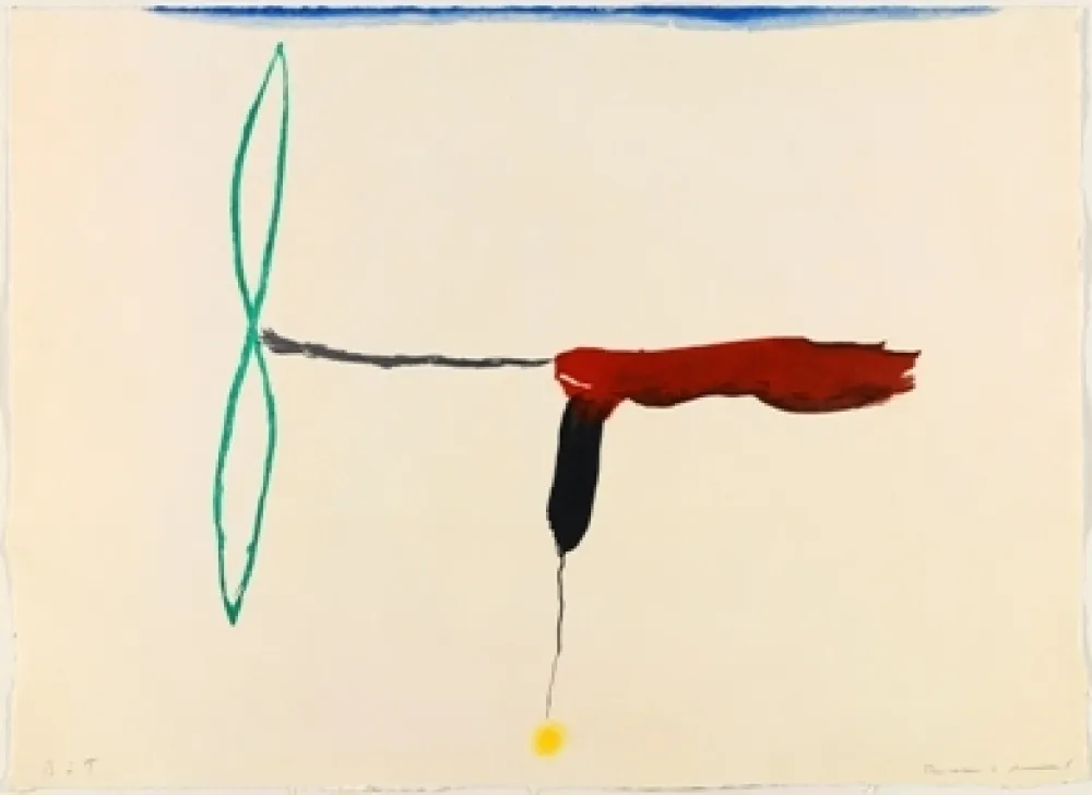 Etching Riera I Aragó - Avión hélice verde