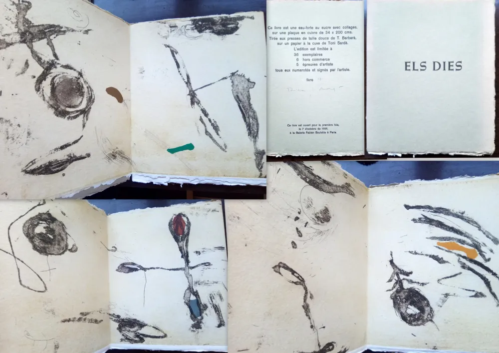 Engraving Riera I Arago - Els dies (Livre d'artiste)