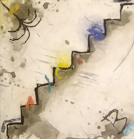 Etching And Aquatint Riera I Aragó - L'Escala de l'enteniment (The Steps of Understanding)