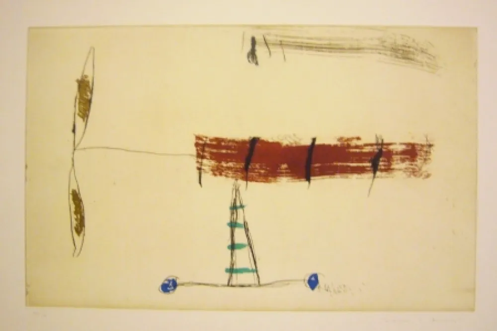 Etching And Aquatint Riera I Aragó - Sans titre 2