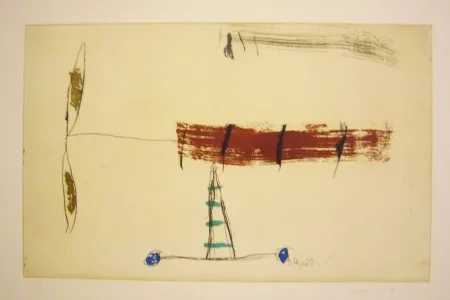 Etching And Aquatint Riera I Aragó - Sans titre 2