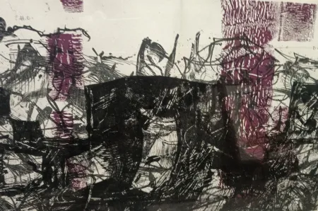 Lithograph Riopelle - Composizione XVI -171 