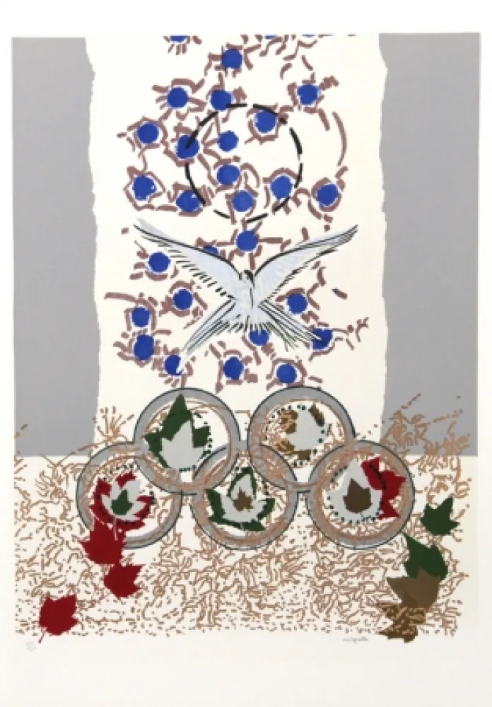 Screenprint Riopelle - Dove of Peace