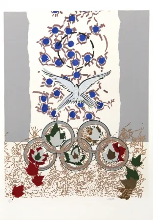 Screenprint Riopelle - Dove of Peace
