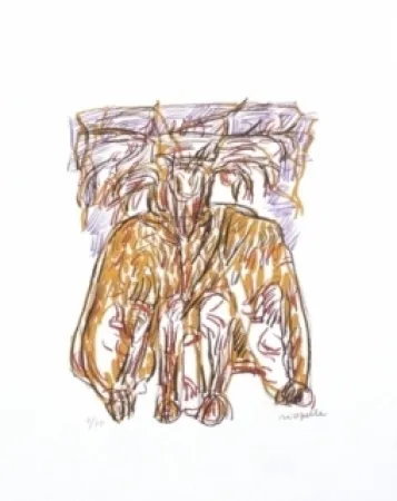 Lithograph Riopelle - Sans titre