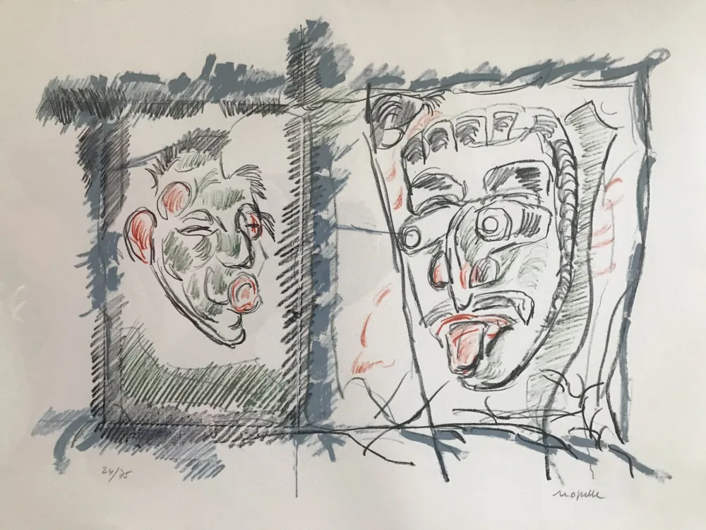 Lithograph Riopelle - Untitled 