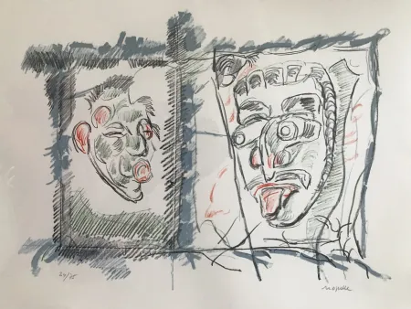 Lithograph Riopelle - Untitled 