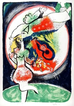 Lithograph Ripolles - Couple