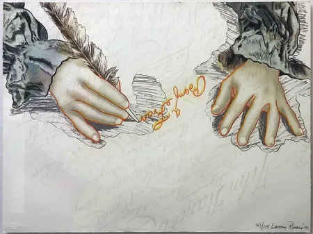 Lithograph Rivers - BIG B SIGNS UP