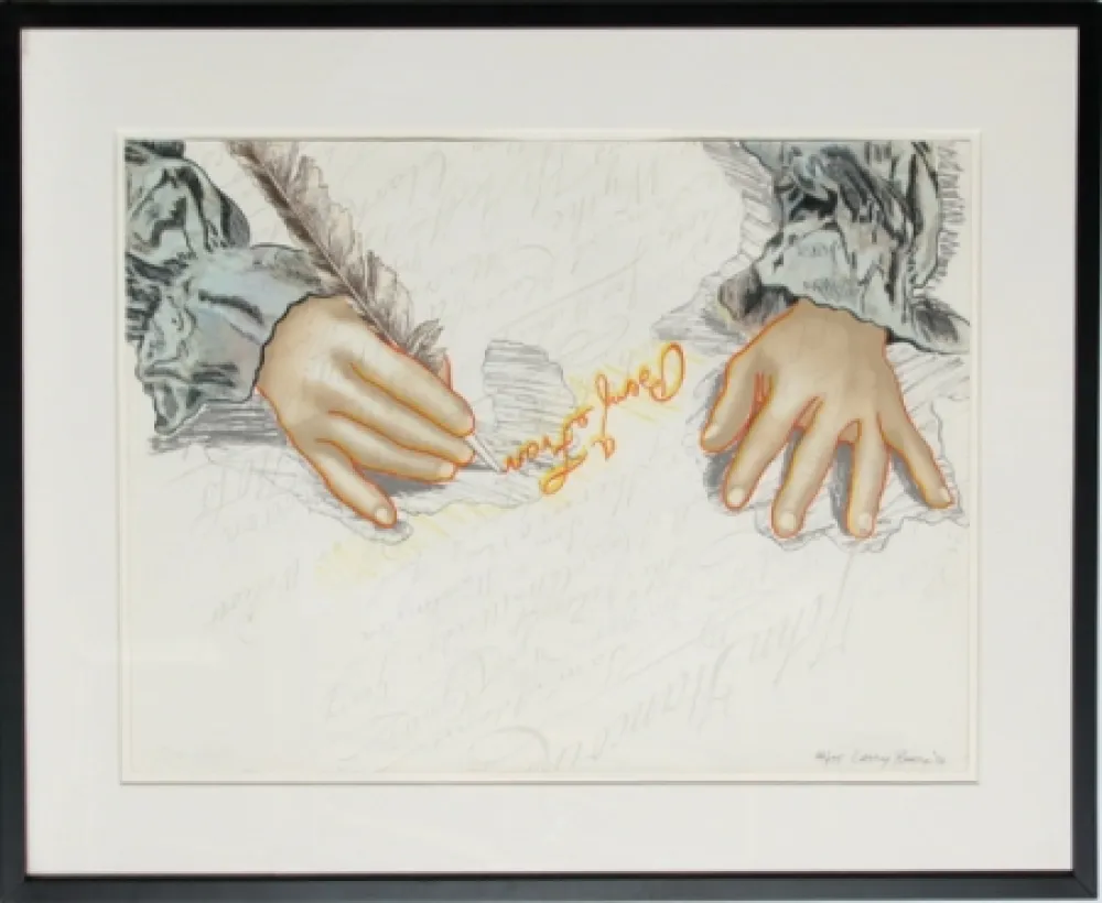 Lithograph Rivers - Big B Signs Up