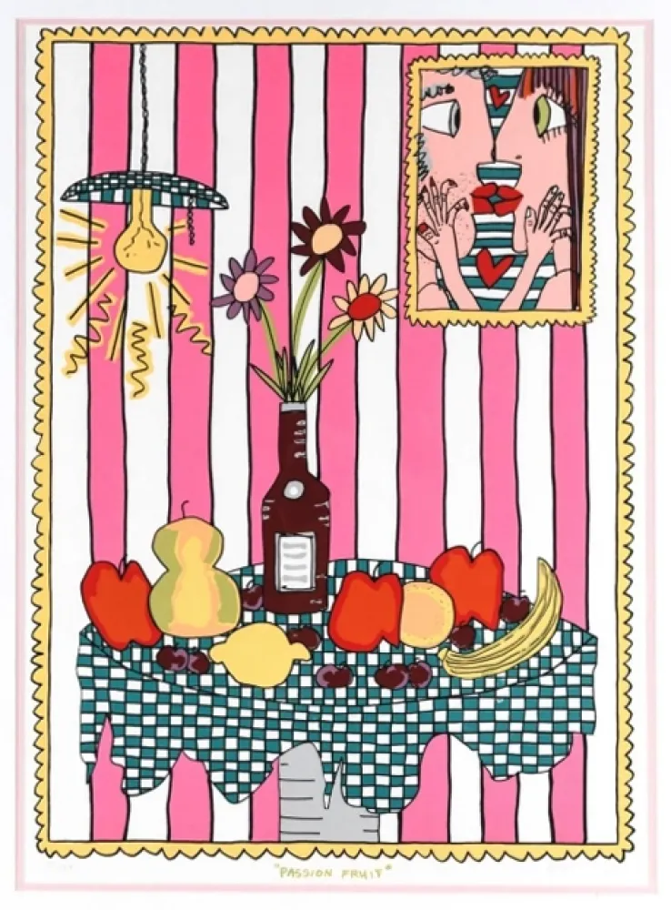 Screenprint Rizzi - Passion Flower