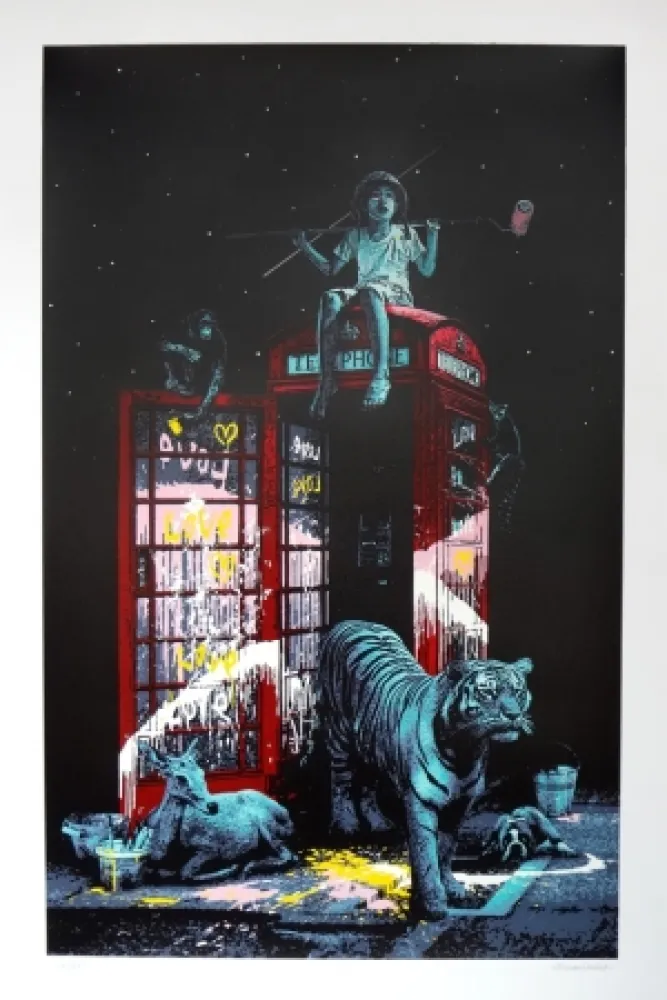 Screenprint Roamcouch - London calling