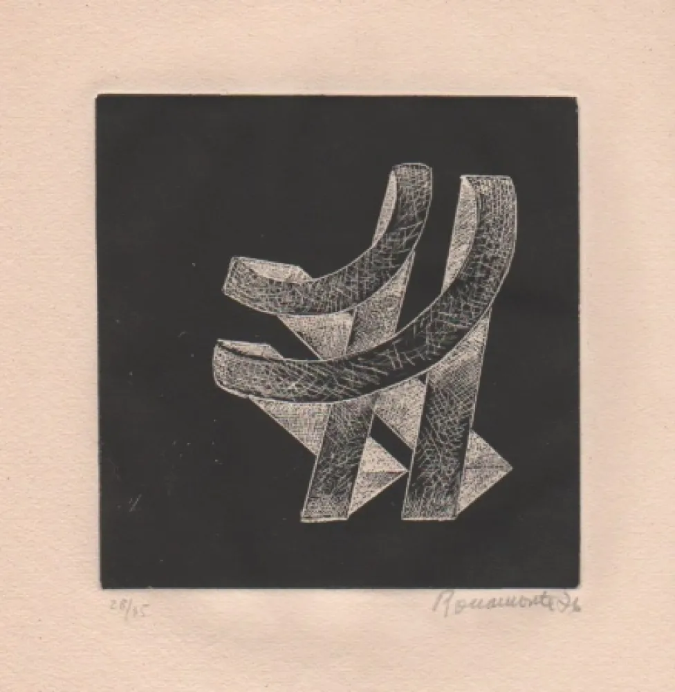 Illustrated Book Roccamonte - Roccamonte. Quattro acqueforti