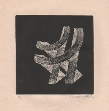 Illustrated Book Roccamonte - Roccamonte. Quattro acqueforti