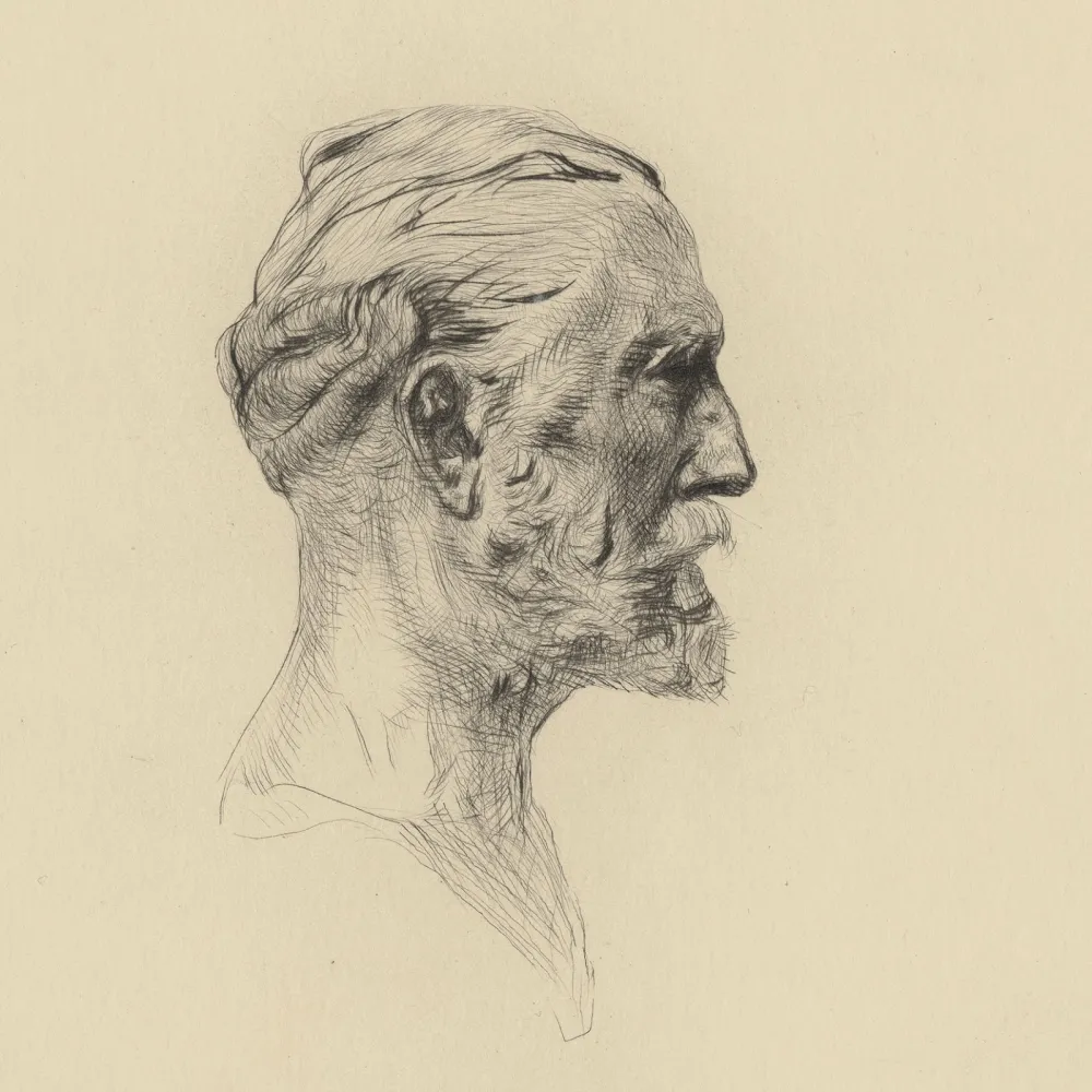 Drypoint Rodin - Antonin Proust