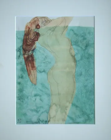 Screenprint Rodin - Femme nue debout
