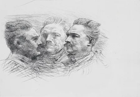 Etching Rodin - Henri Becque