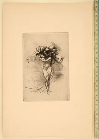 Drypoint Rodin - LE PRINTEMPS (ALLEGORY OF SPRING)