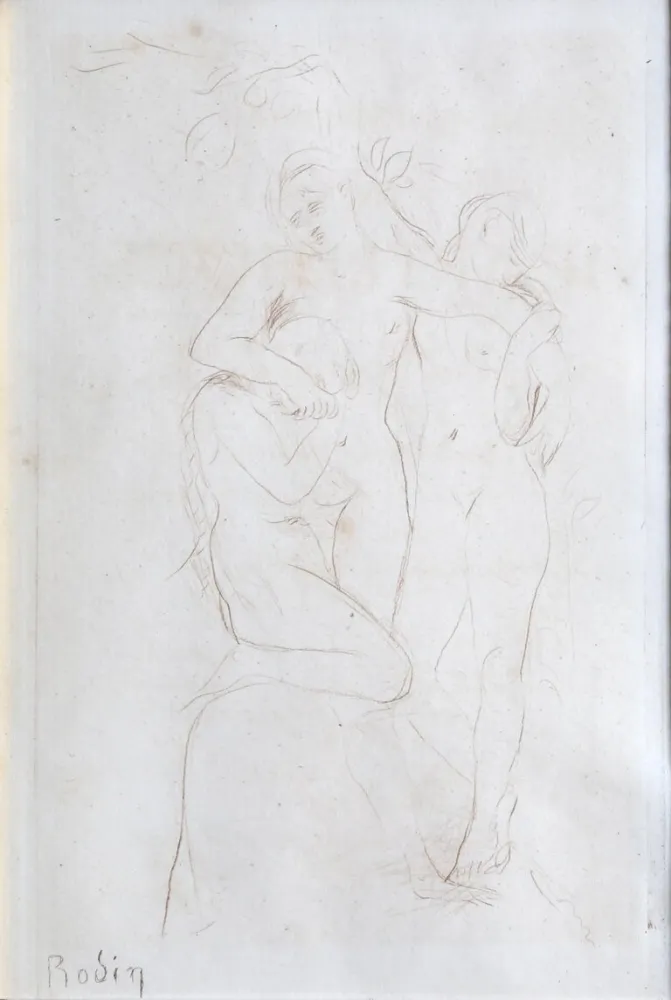 Drypoint Rodin - Les Ames du Purgatoire