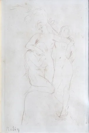 Drypoint Rodin - Les Ames du Purgatoire