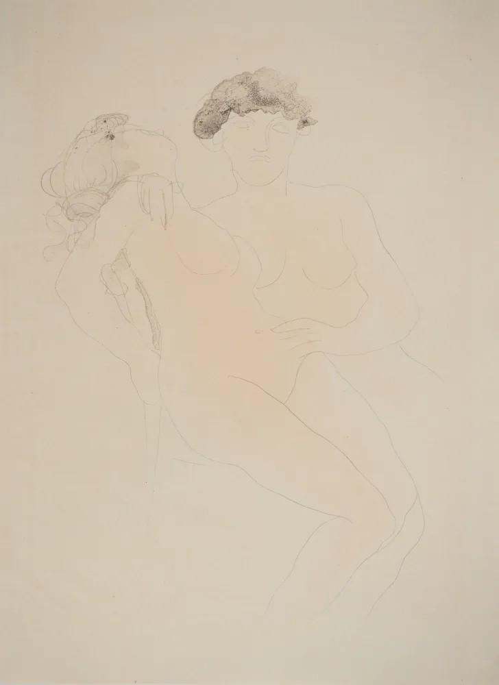 Lithograph Rodin - Les jeunes amants