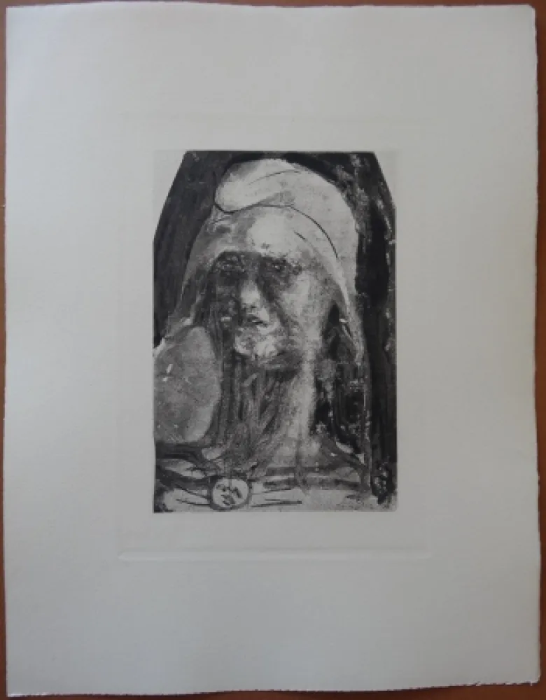 Engraving Rodin - Liberty