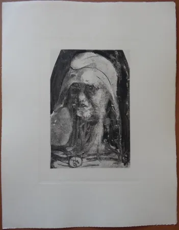 Engraving Rodin - Liberty