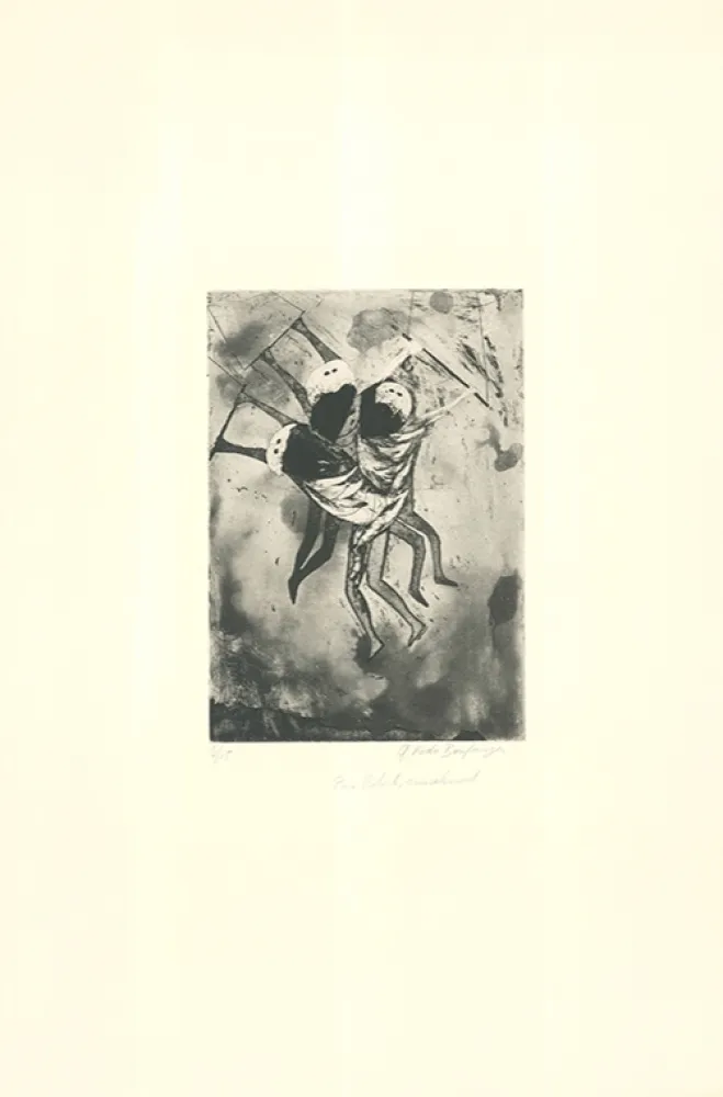 Etching And Aquatint Rodo-Boulanger - Trapeze