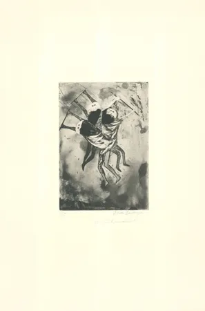 Etching And Aquatint Rodo-Boulanger - Trapeze