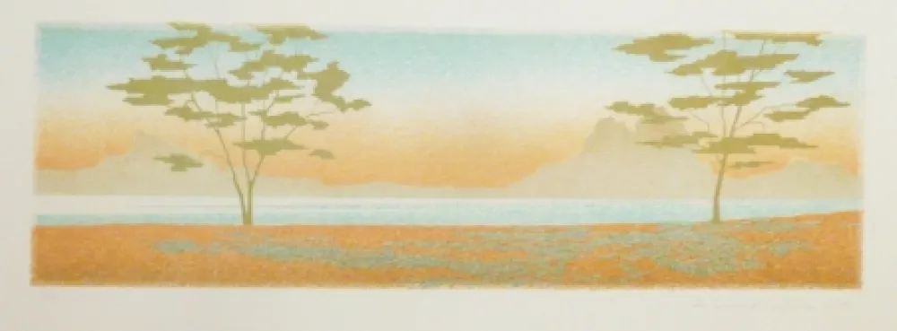 Lithograph Rodrigo - A caballo