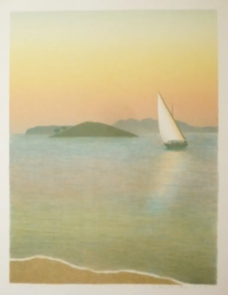 Lithograph Rodrigo - Amb flaires de Formentor