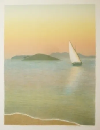 Lithograph Rodrigo - Amb flaires de Formentor